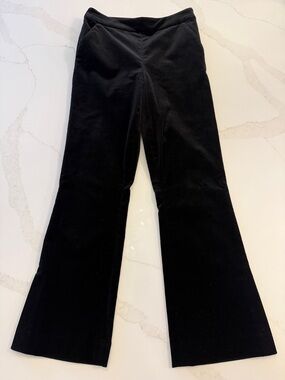 Frame Black Flared Velvet Pants